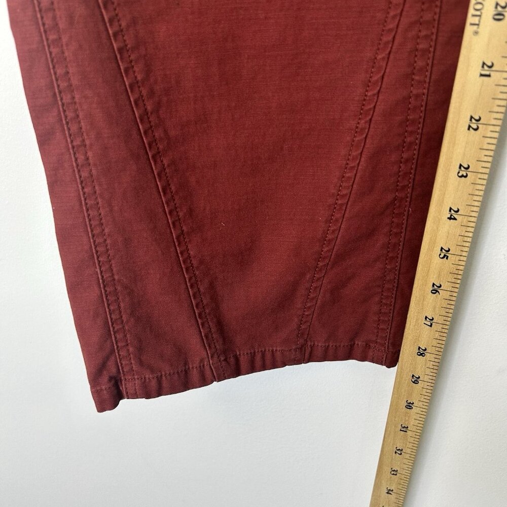 Free People Movement Baggy‎ Cargo Utility Pants Women’s Size Medium Red - Picture 8 of 12